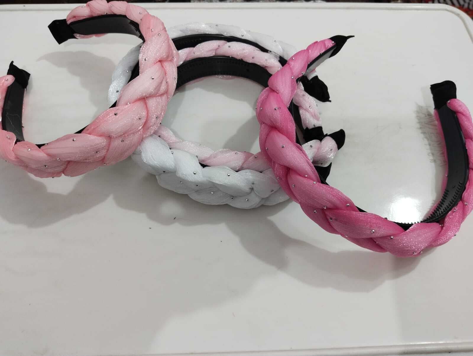 SuperRide Sweet Head Bopper Korean Style Braided Twist Solid Color Hair Clasp
