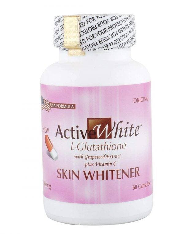 Active White Glutathione 1000mg Skin Whitening Capsules, 60 Capsules