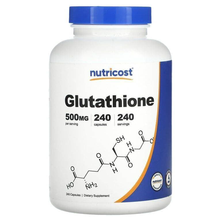 Nutricost Glutathione Capsules 500mg, 240 Capsules - Gluten Free, Non-GMO