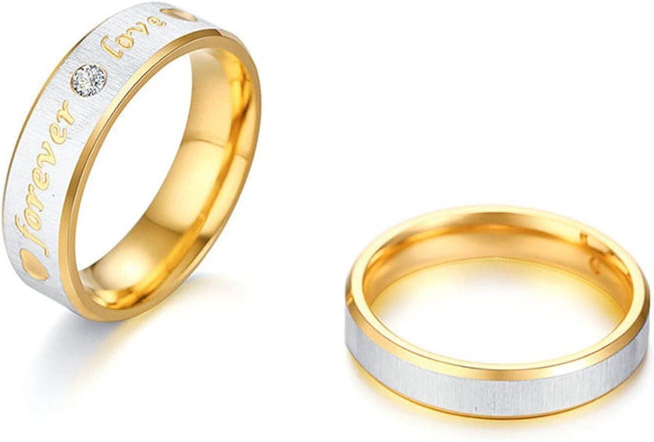 Love Forever Titanium Steel Couple Ring MCRI-010