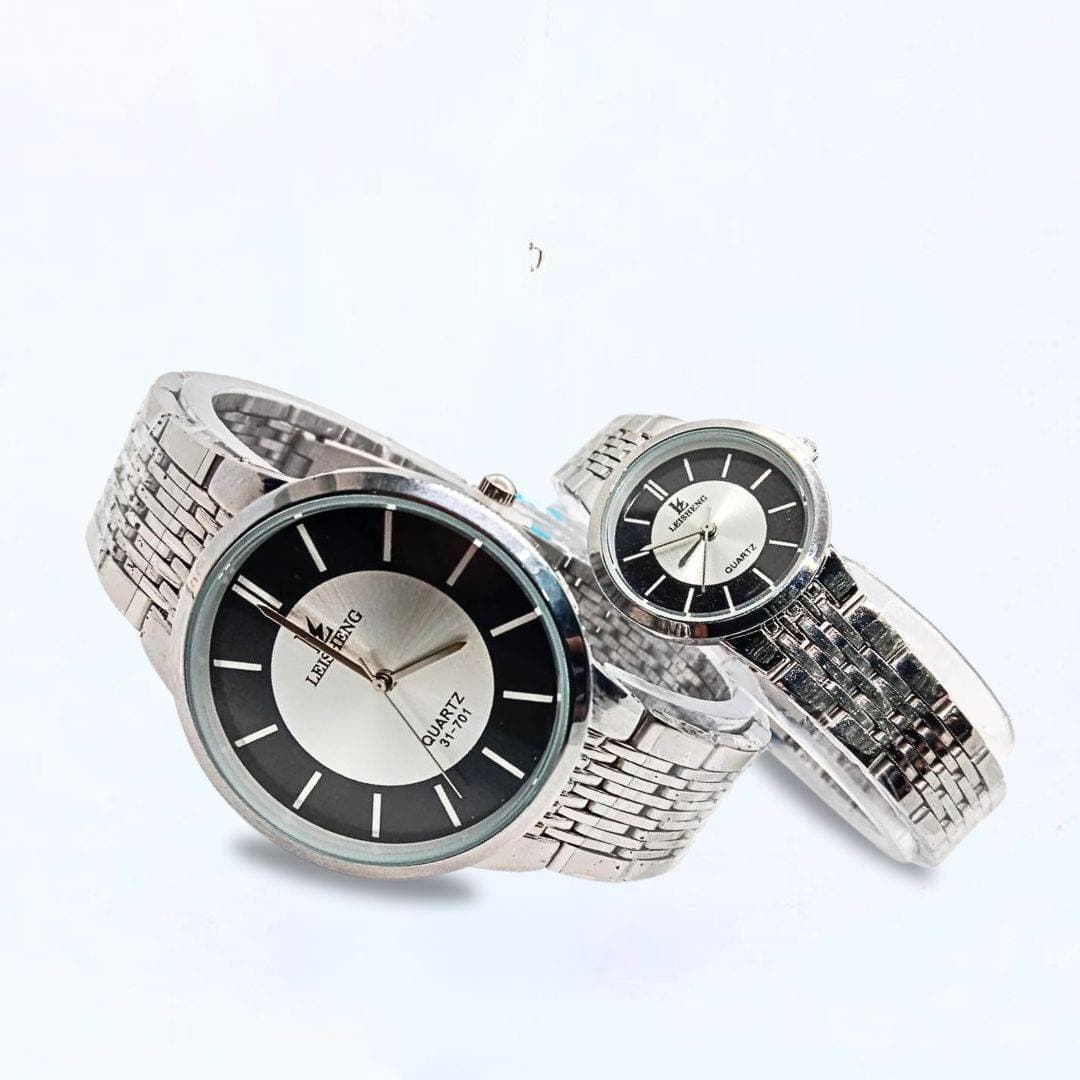LEISHENG Analog Classic Stainless Steel Case Couple Watch For Men MCW-105