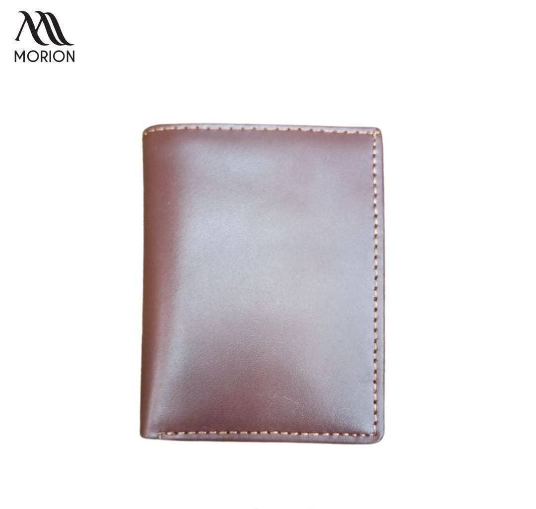 Brown Plain PU Leather Wallet For Men MWL-004