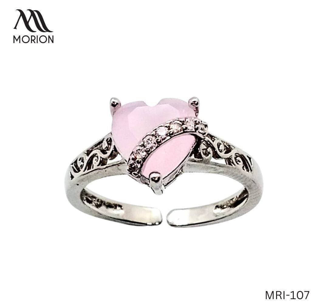 Ribbon Of Heart Stone Ring For Women MRI-107