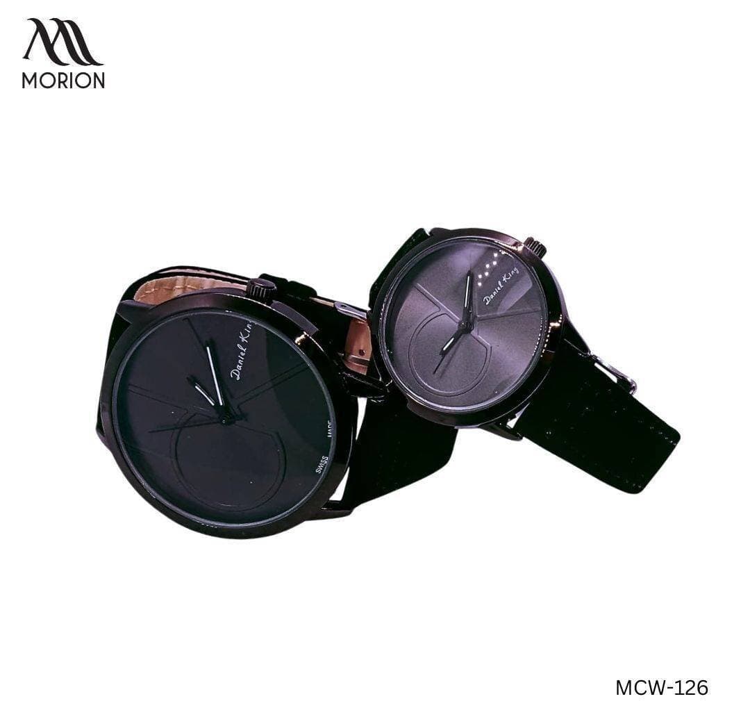CK Plain Dial Black Strap Couple Watch For Men MCW-126