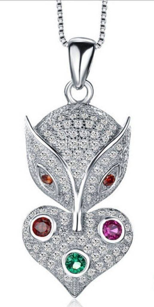 92.5 Sterling Silver Swan Pendant Necklace For Women MNE-053
