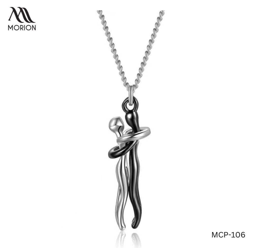 Hug Pendant Stainless Steel Couple Pendant Necklace MCP-106