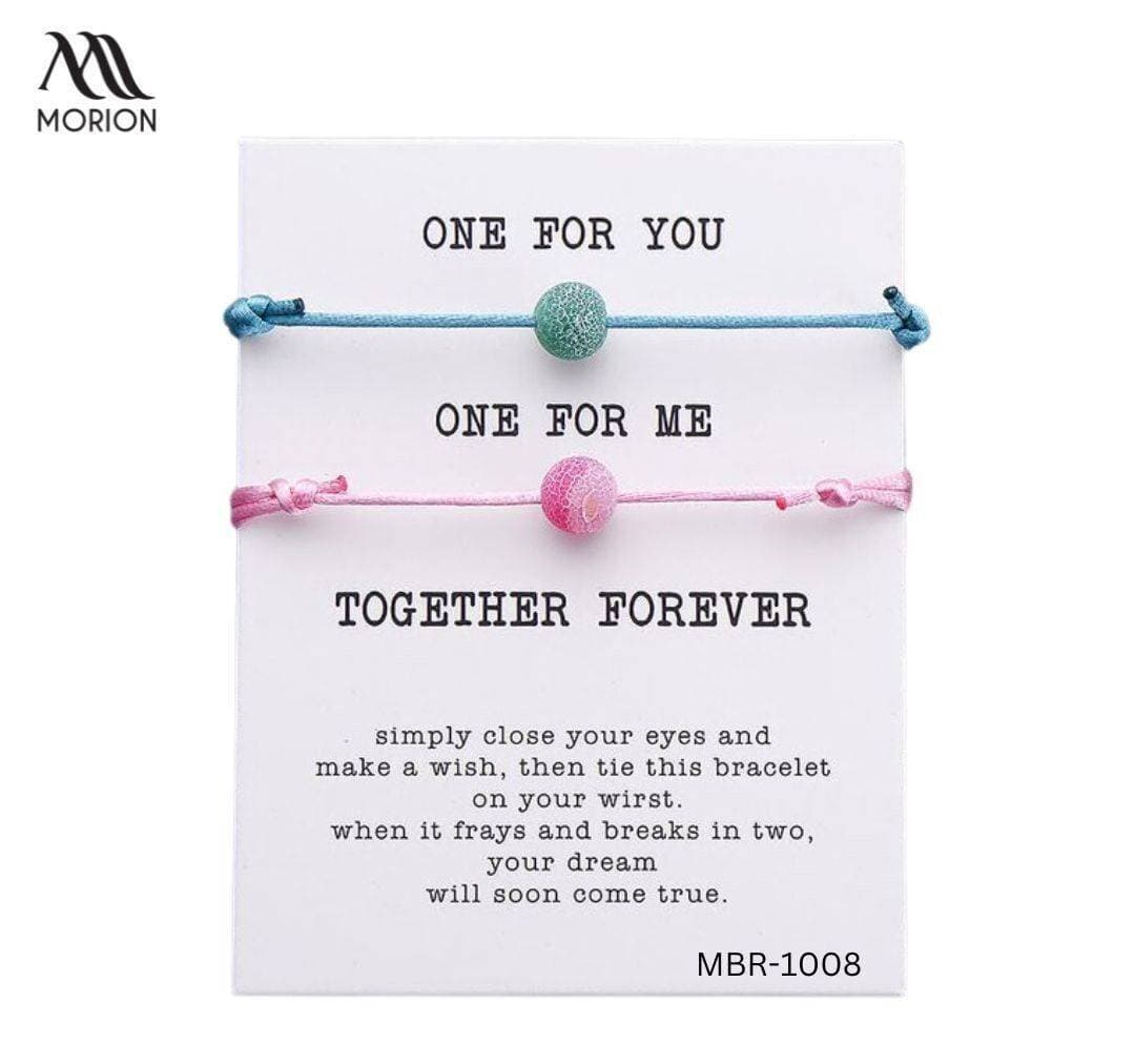 Couple Blue And Pink Love Wish Bracelet MBR-1008