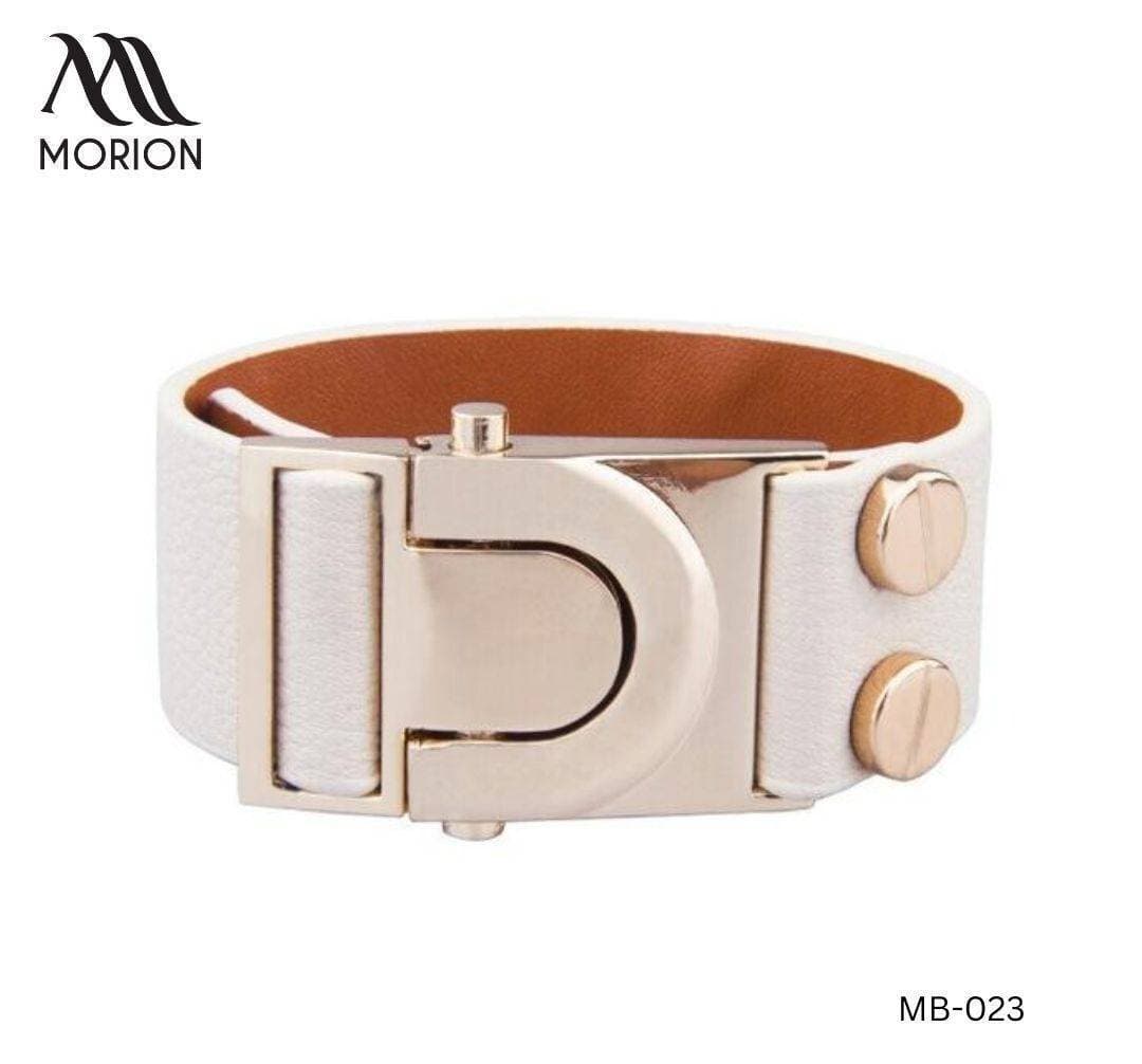 Unisex Leather Round Shape Wristband Bracelet MB-023