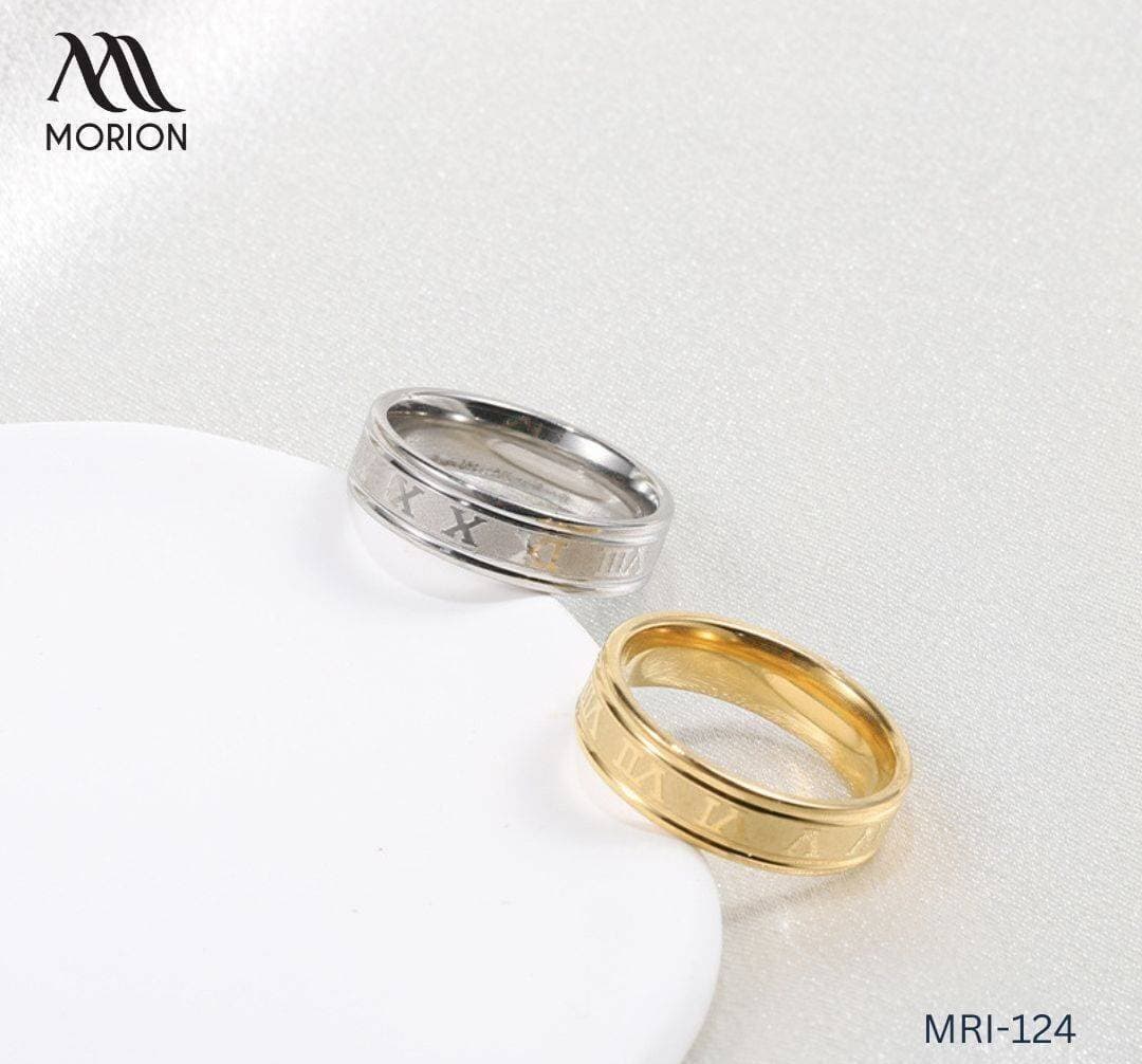 Roman Numeral Stainless steel Ring For Women MRI-124