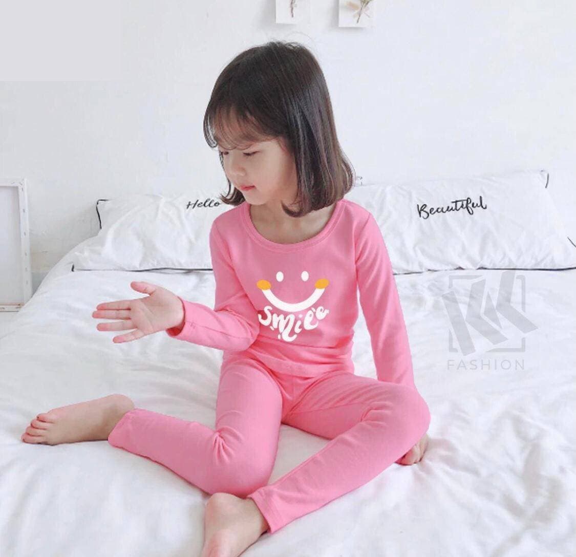 Amazing Stylish Kids Night Suit - Pink - High Quality