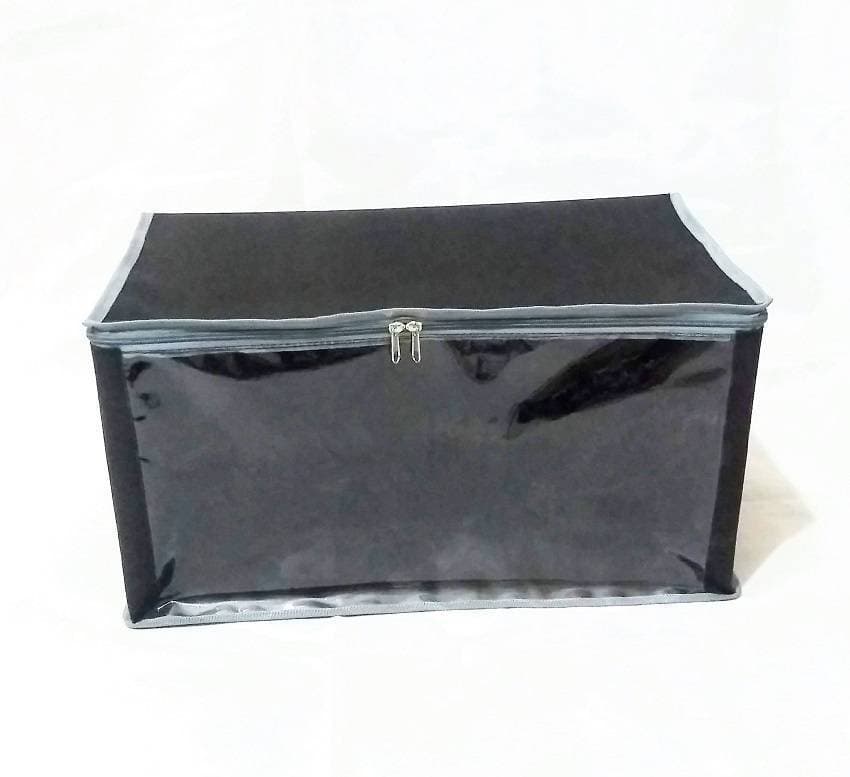 Collapsible Bamboo Clothes Storage Bag Organizer For Home - 20x15x15 Inches