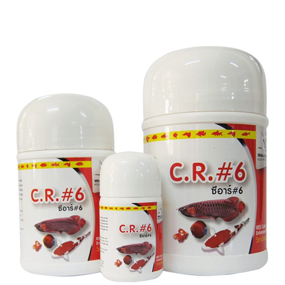 C.R.#6 Vitamin Fish Food Powder Increased Red Color Enhancer - 10g