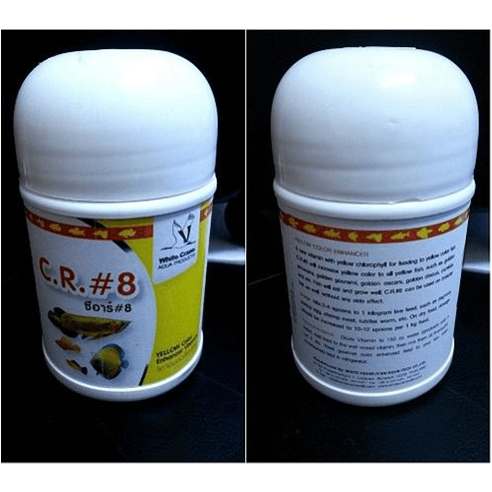 C.R.#8 By White Crane Increase Yellow Color Enhancer Fish Food Powder - 10g