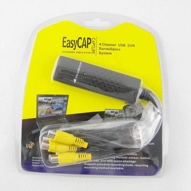 USB 2.0 Easycap 4 Channel DVR CCTV Camera