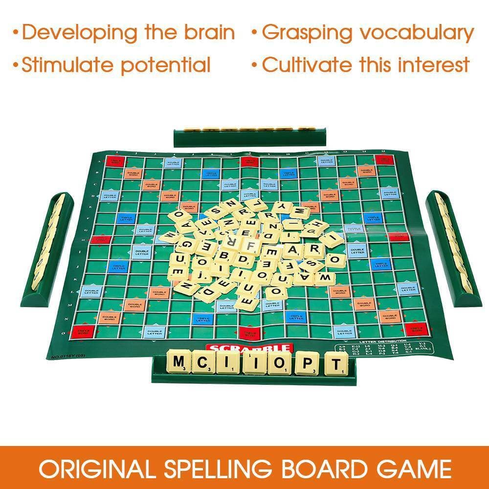 Scrabble Board Game Original Letter Matching For Kids