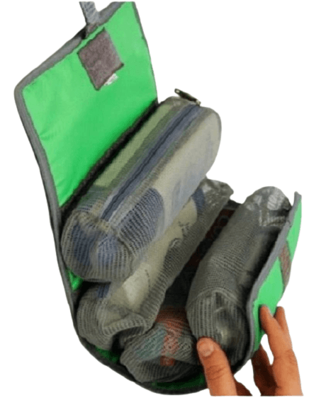 Detachable Toiletry Pouch - Green
