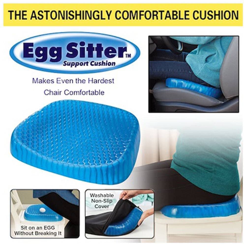 Egg Sitter Seat Cushion with Non-Slip Cover Breathable Honeycomb Design Absorbs Pressure Points