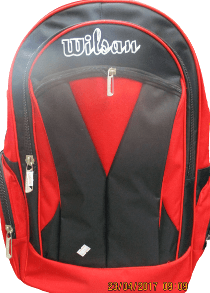 Excellent Quality Wilson Large School Bag - Black & Red