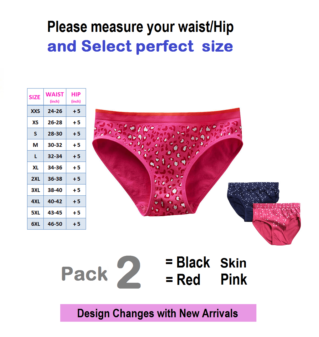 Soft Cotton Underwear Panty For Girls - Pack of 2 Pieces