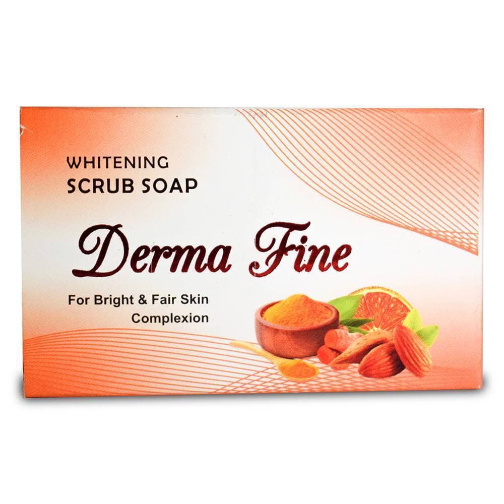 Derma Fine Skin Whitening Scrub Soap - 1 Piece