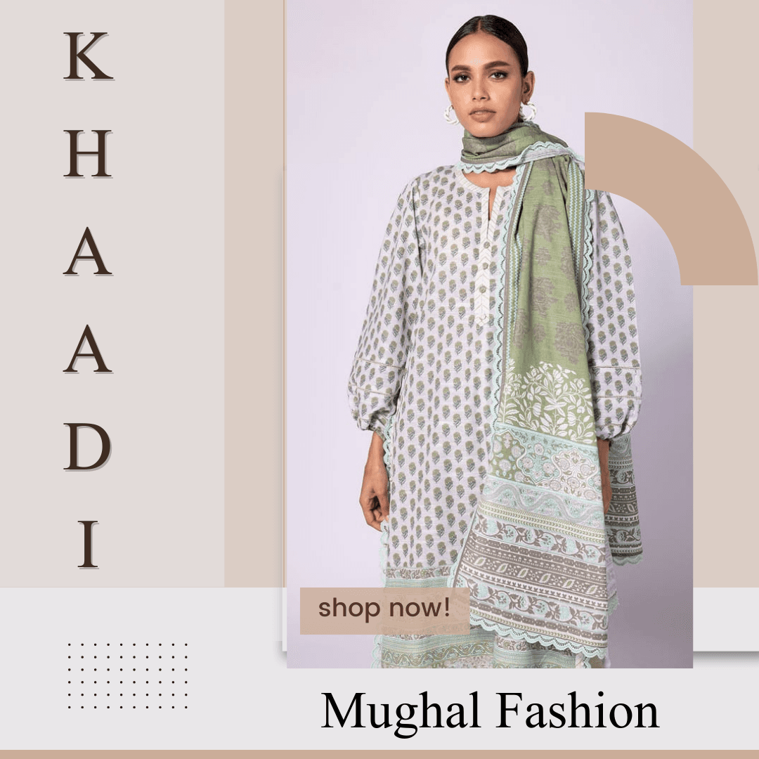 Khaadi 3Pc Unstitched Suit - Light Green