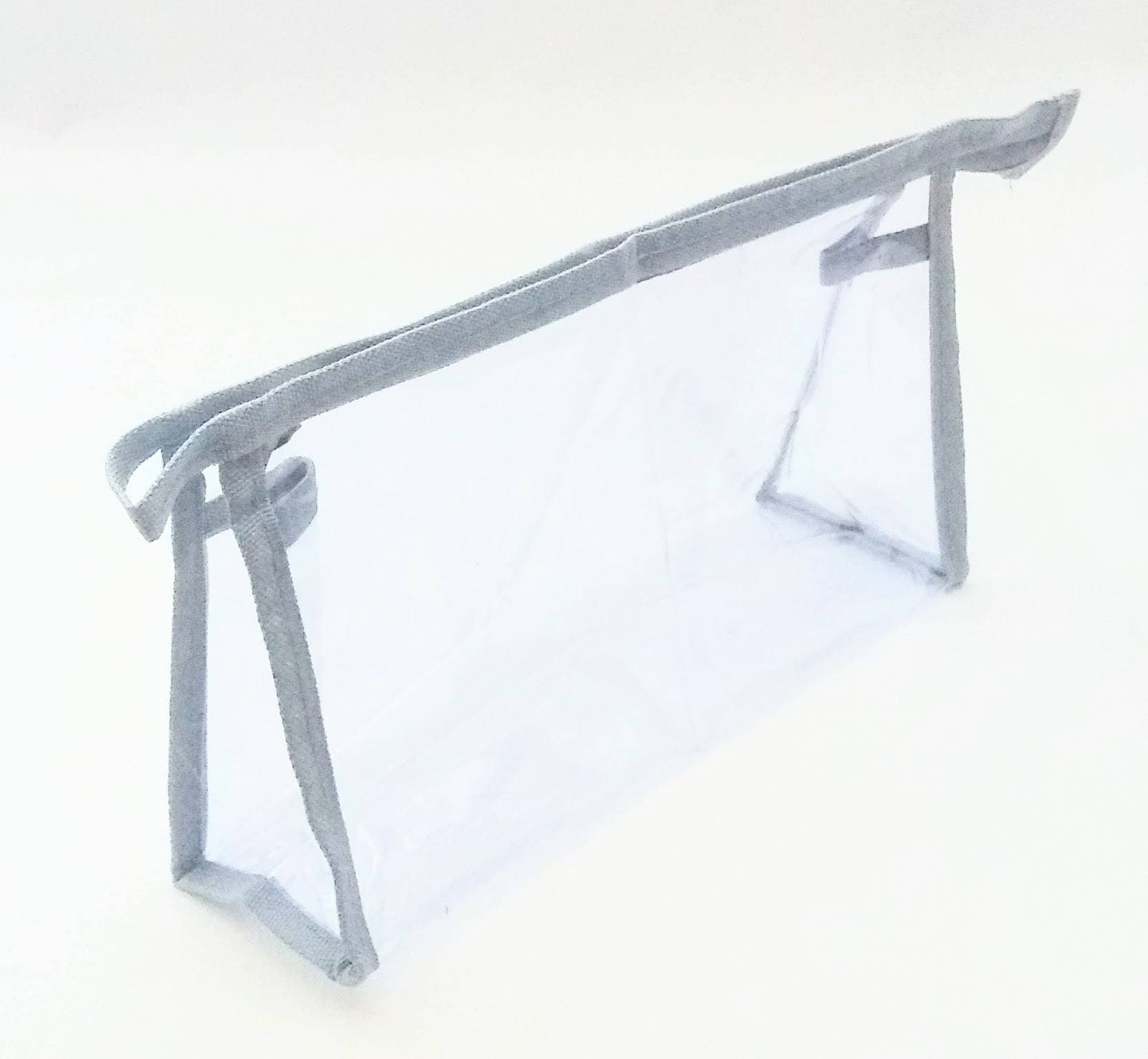Cosmetic Pouch(Transparent Grey) 10x3x5 Inch