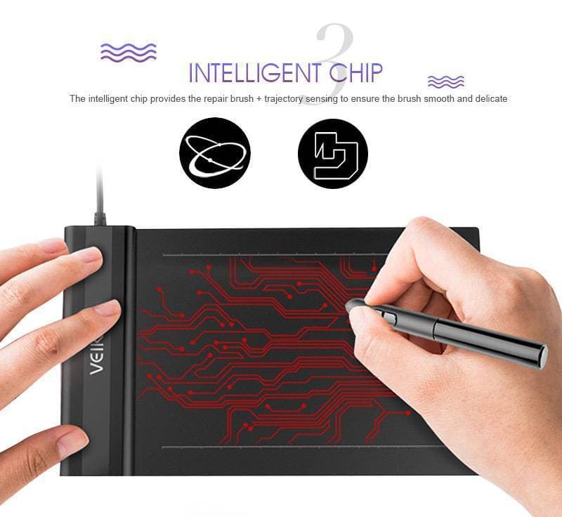 S640 Digital Graphic Tablet For Drawing & Writing - Black