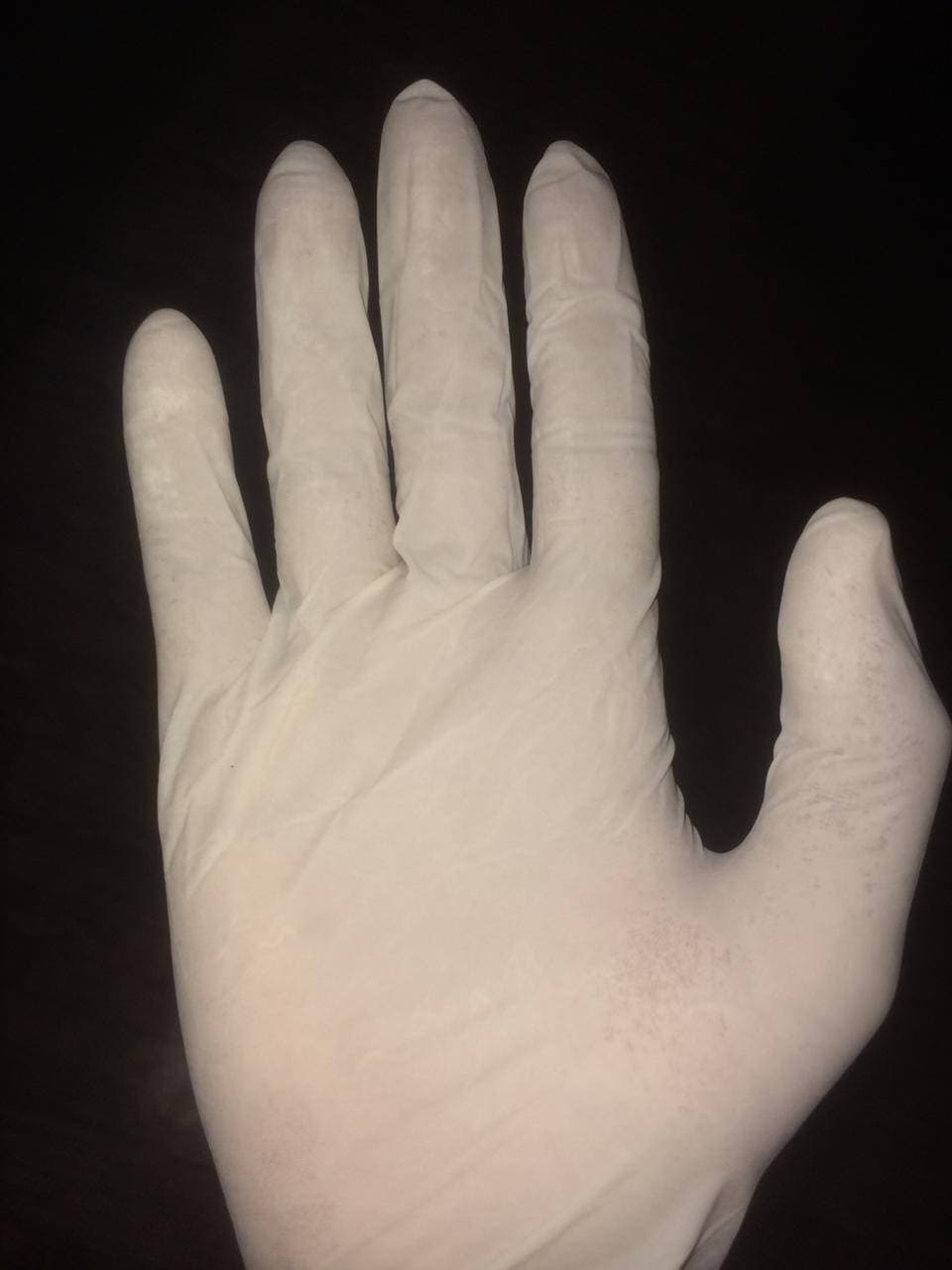 Medium SIze safety latex examination gloves Disposable - 50 Pairs