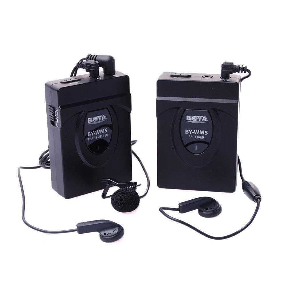 BOYA BY-WM5 Wireless Lavalier Microphone for Canon Nikon Sony DSLR Camera Camcorder Audio Recorder