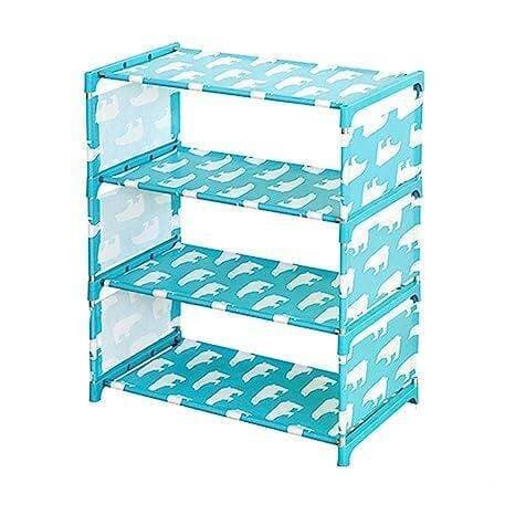 Multipurpose Foldable Shoe Rack 4 Shelves Cabinet Organizer Non Woven Shoe Rack