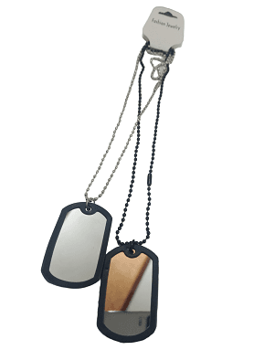 Stylish Double Black Army Box Chain With Mirror