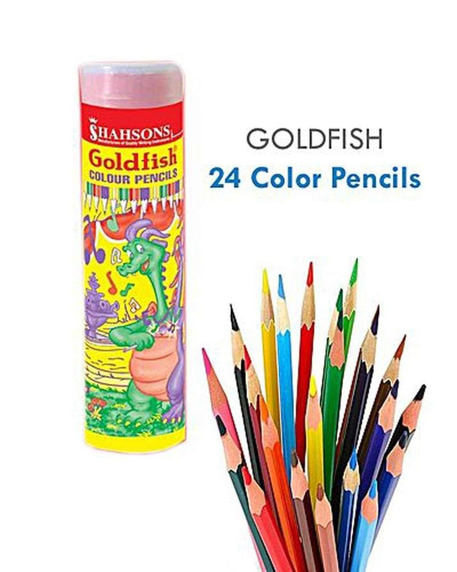 Pencil Color Gold Fish - Pack of 24 PCS