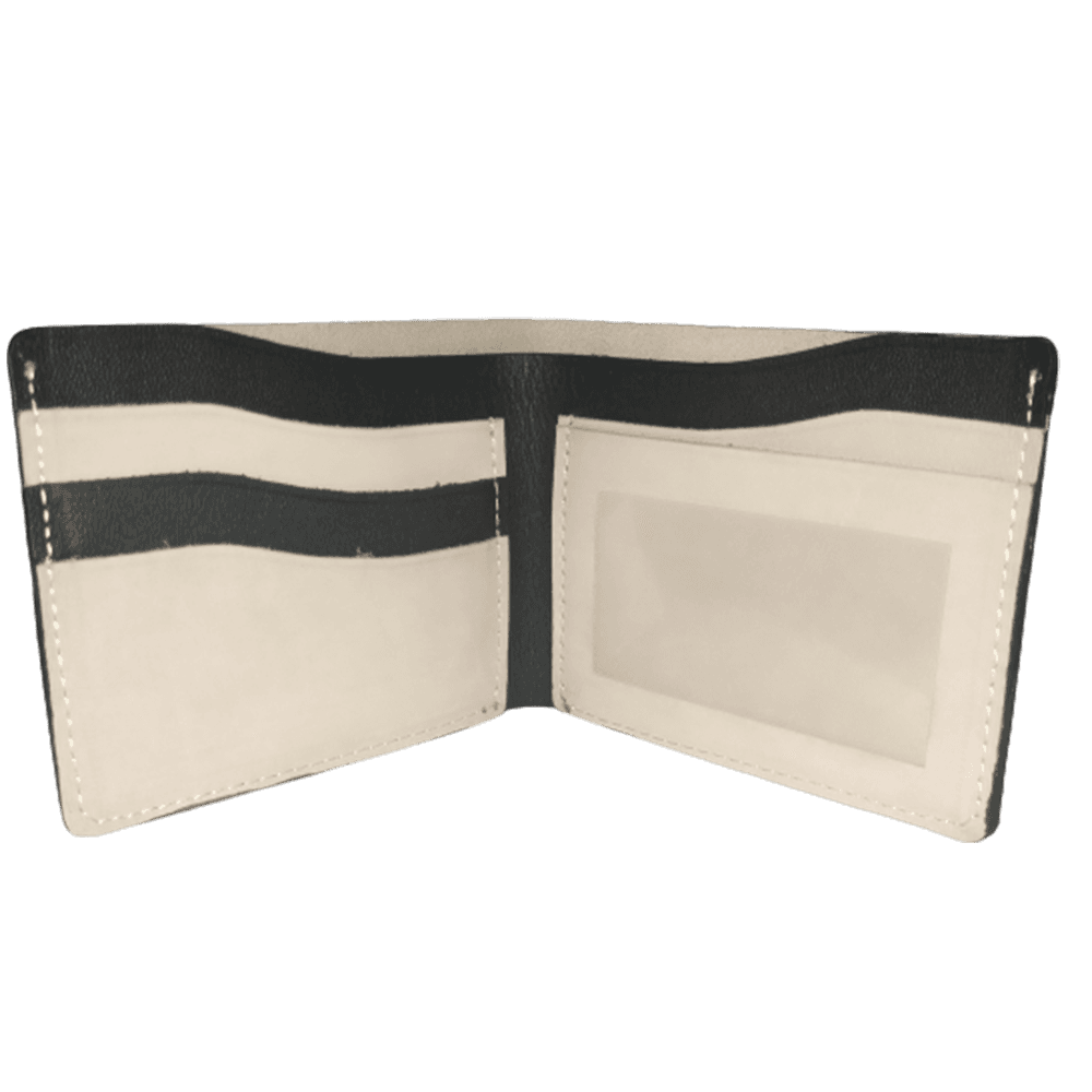 Off White Cow Leather Wallet for Men - 1 Piece