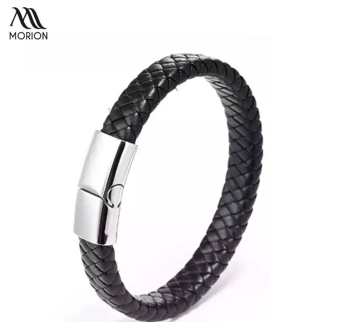 Men's Personalized PU Leather Bracelet With Magnet Clasp MB -012