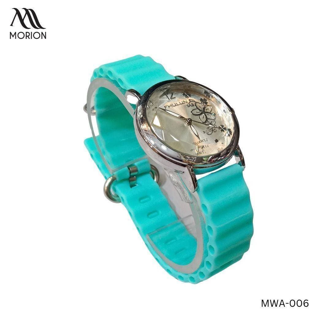 Rubber Strap Fancy Watch For Women MWA-006