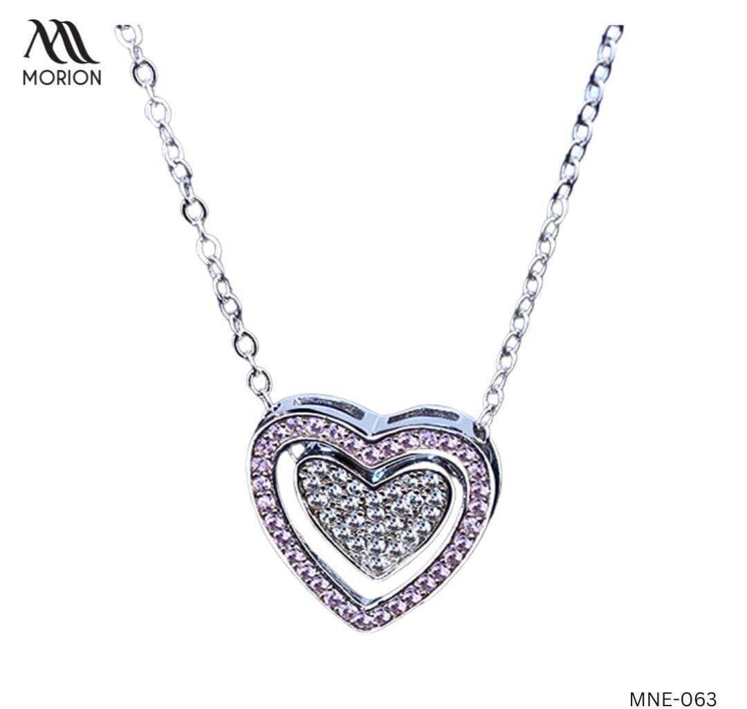 Hanging Heart Design Pendant Necklace For Women MNE-063