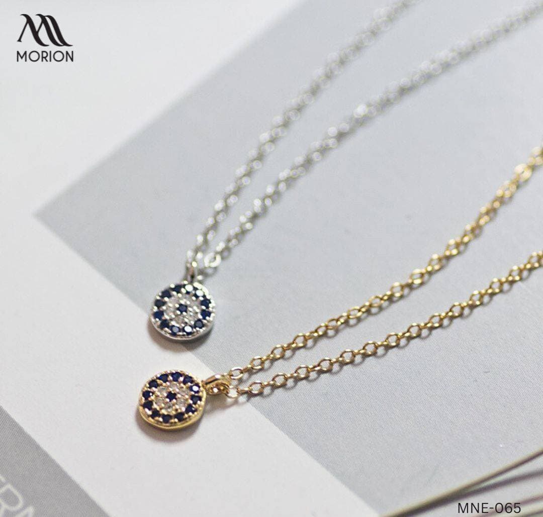 Evil Eye 92.5 Sterling Silver Pendant Necklace For Women MNE-065