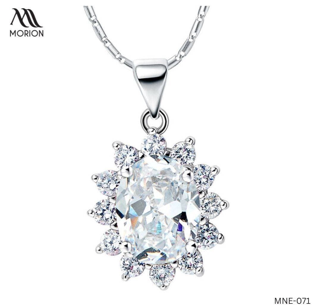 Blue Sapphire Serenity Pendant Necklace For Women MNE-071