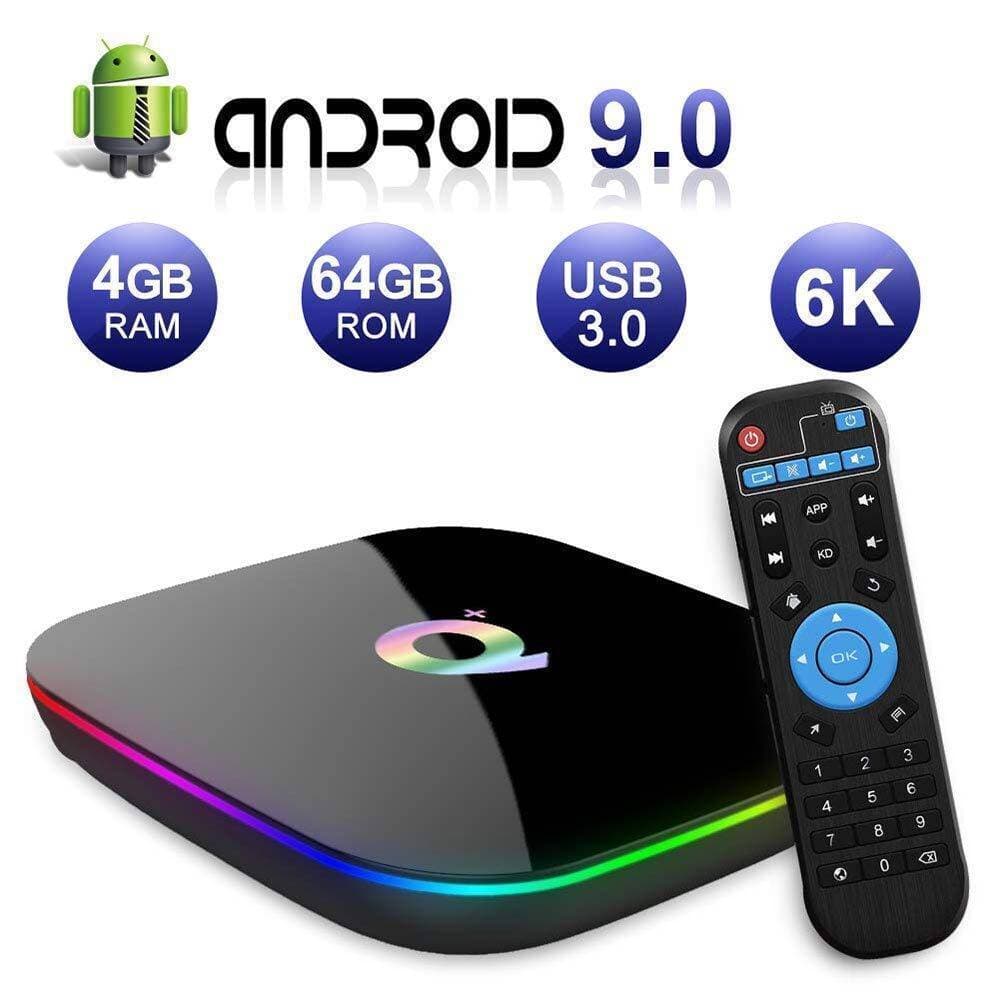 Q Plus Android 9.0 Tv Box 4gb Ram 64gb Rom H6 Quad-core Mali-t720mp2